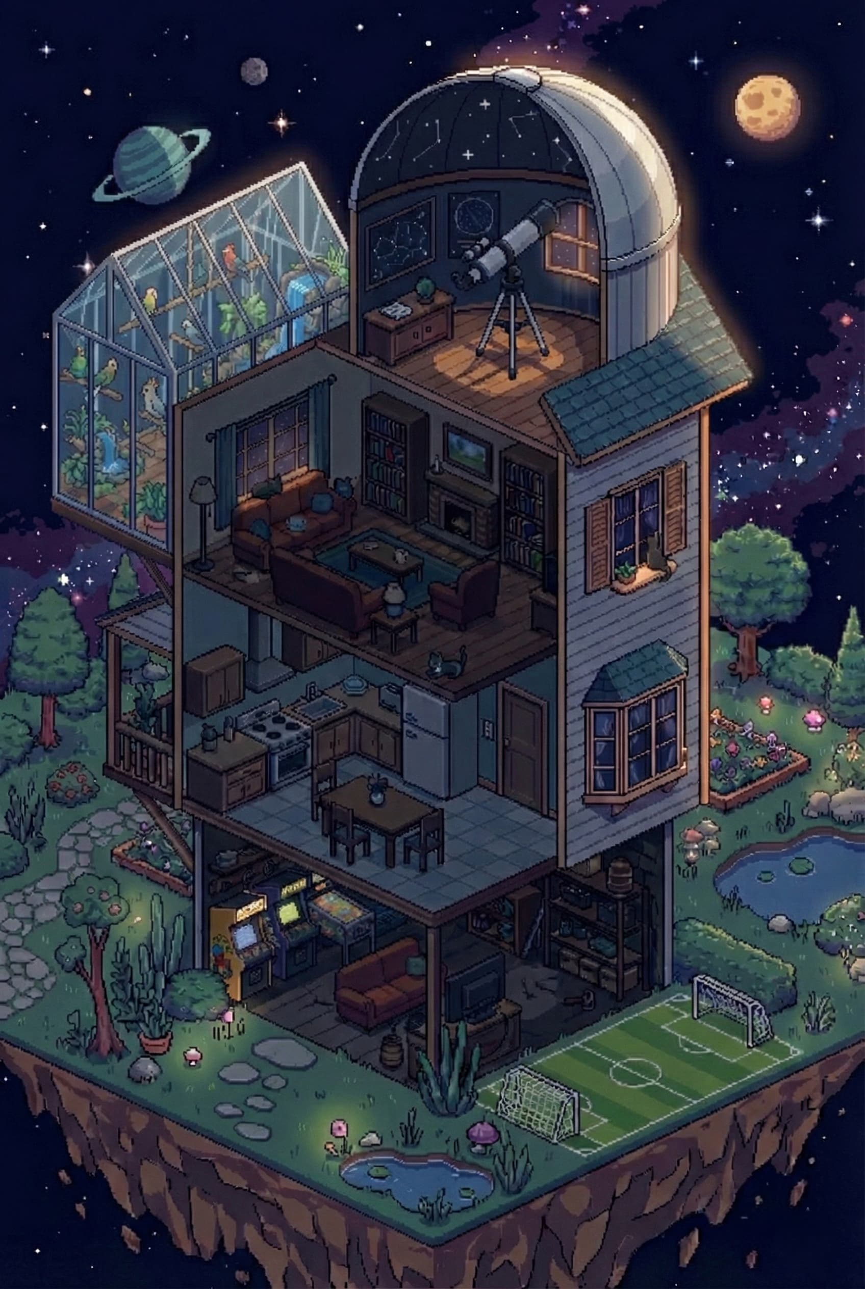 Animal House Pixel Art